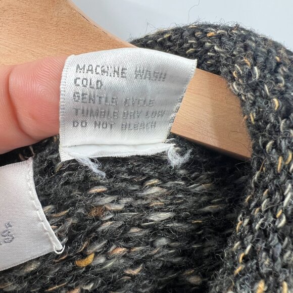 Vintage Prime Elements knit grandpa sweater oversized striped wool blend cozy XL - Picture 4 of 10